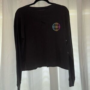 Pura Vida long sleeve cropped tshirt